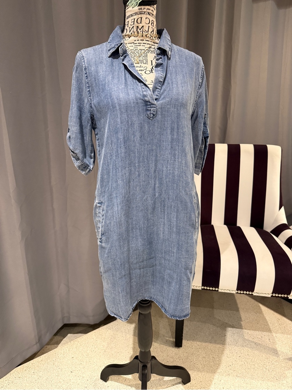 Lightwash Denim Tunic Dress